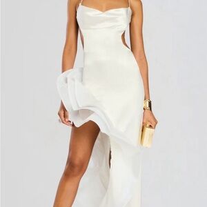 Retrofete White High Low Dress
